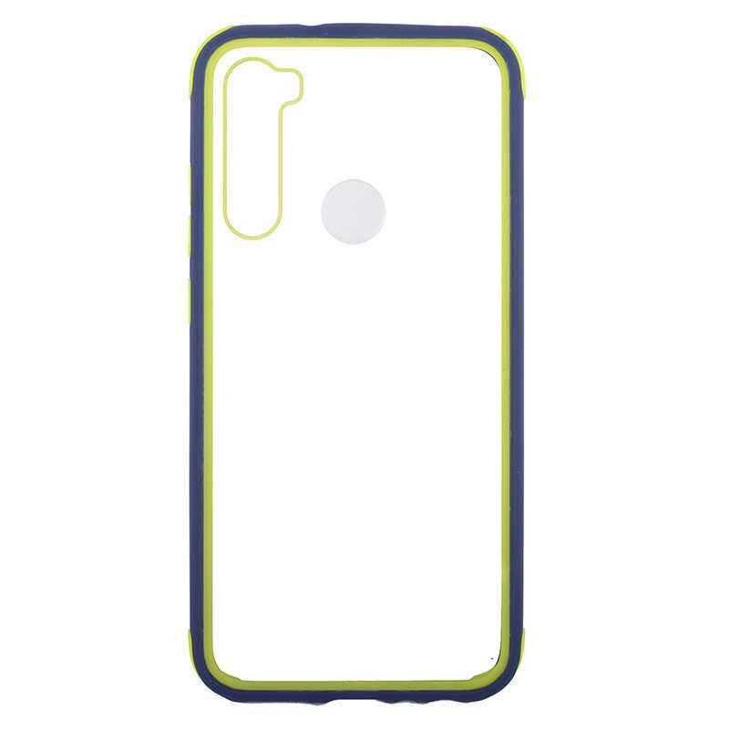 Xiaomi Redmi Note 8 Kılıf Şeffaf Sert Plastik Arka Yüzey Tasarımlı Kapak (TİRON) Siyah