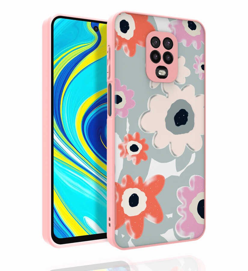 Xiaomi Redmi Note 9S Kılıf Desenli Kamera Korumalı Parlak HEPTEKİLETİŞİM Nora Kapak