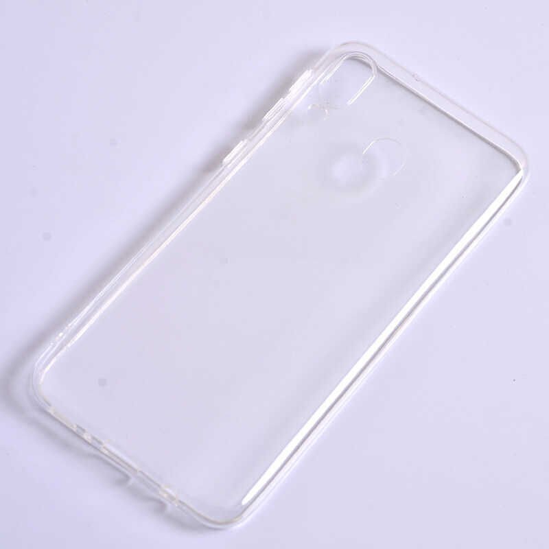 Samsung Galaxy M20 Şeffaf Kılıf Yumuşak İnce Tasarımlı Kapak (SÜPER) Renksiz