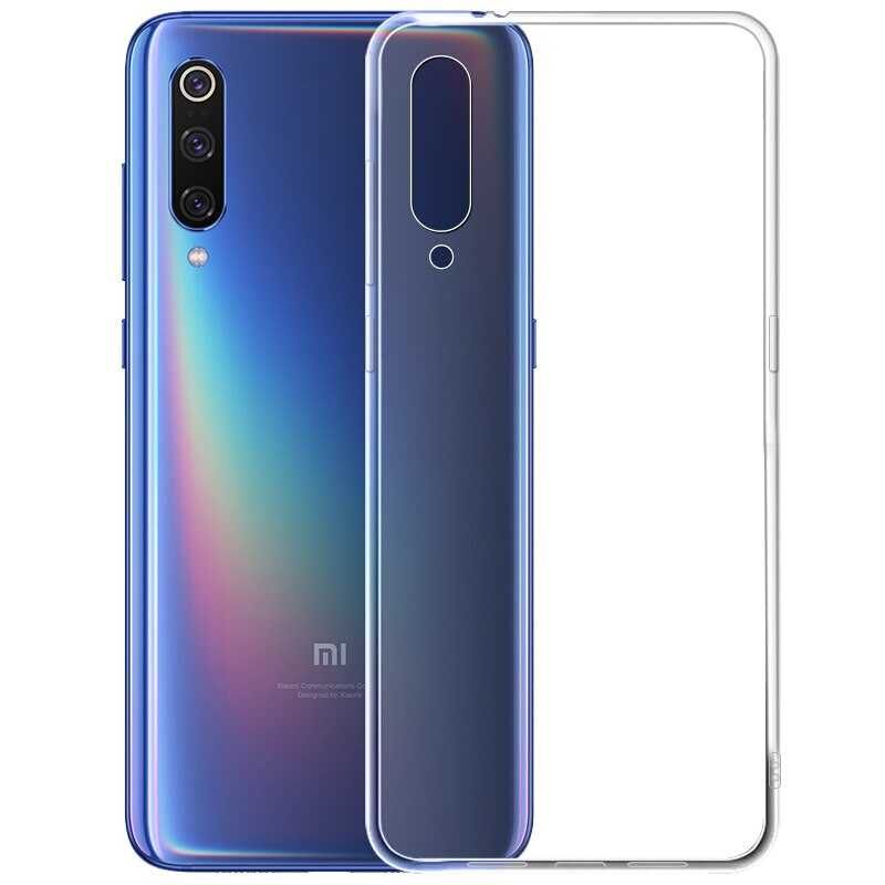 Xiaomi Mi 9 Şeffaf Kılıf Yumuşak İnce Tasarımlı Kapak (SÜPER) Renksiz
