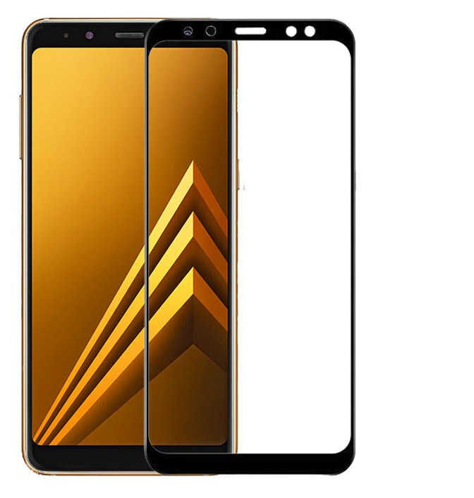 Galaxy A8 Plus 2018 Zore Ekranı Tam Kaplayan Düz Cam Koruyucu