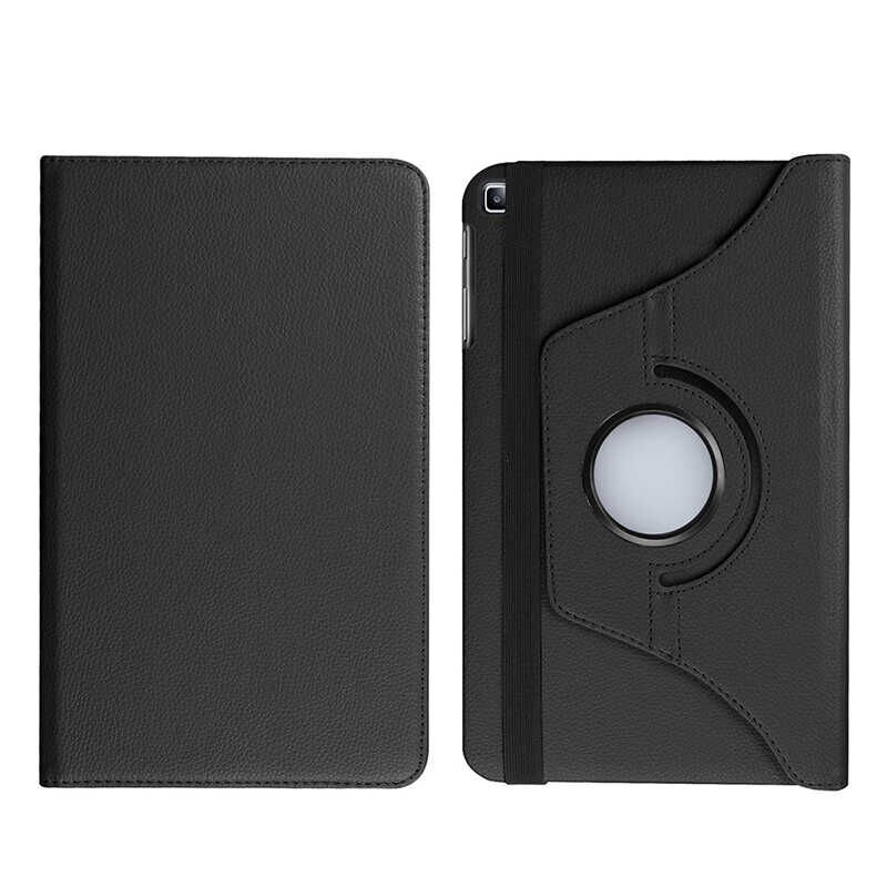 Samsung Galaxy Tab S6 Lite P610 P615 P617 Kılıf Dönebilen Standlı (D-T) Siyah