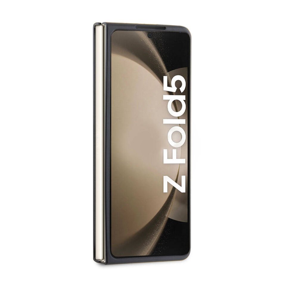 Samsung Galaxy Z Fold 5 Kılıf Lacoste Orjinal Lisanslı PU Pike Desenli Arka Yüzey İkonik Timsah Dokuma Logolu Kapak