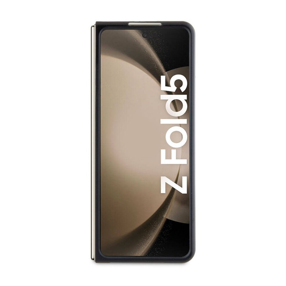 Samsung Galaxy Z Fold 5 Kılıf Lacoste Orjinal Lisanslı PU Pike Desenli Arka Yüzey İkonik Timsah Dokuma Logolu Kapak