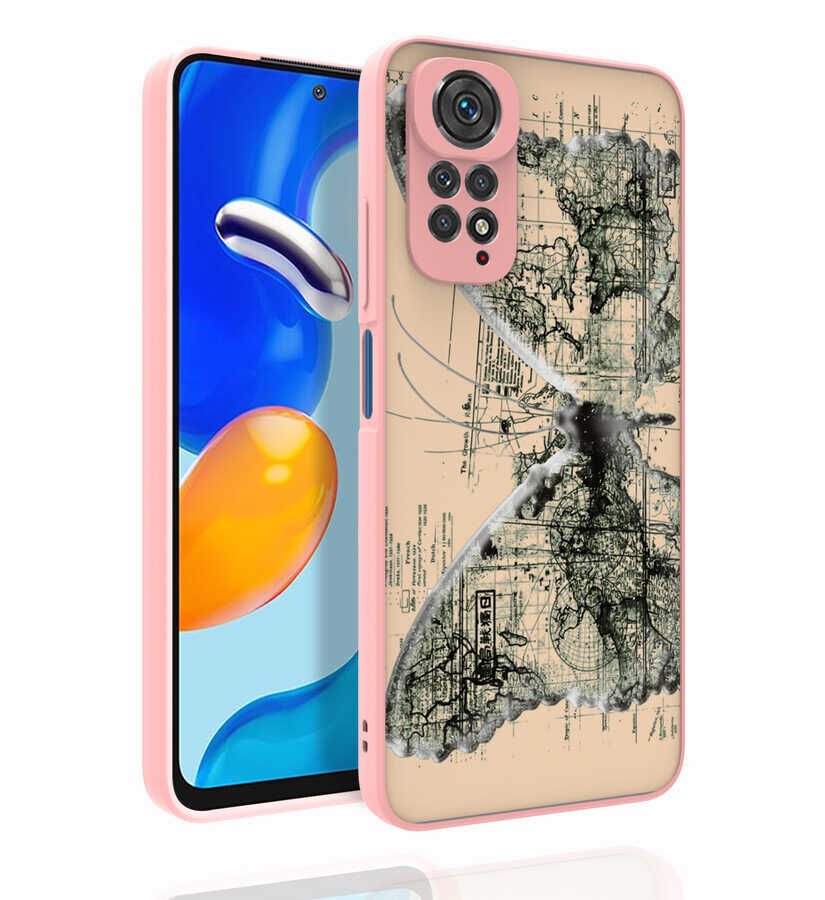 Xiaomi Redmi Note 11 Global Kılıf Desenli Kamera Korumalı Parlak HEPTEKİLETİŞİM Nora Kapak