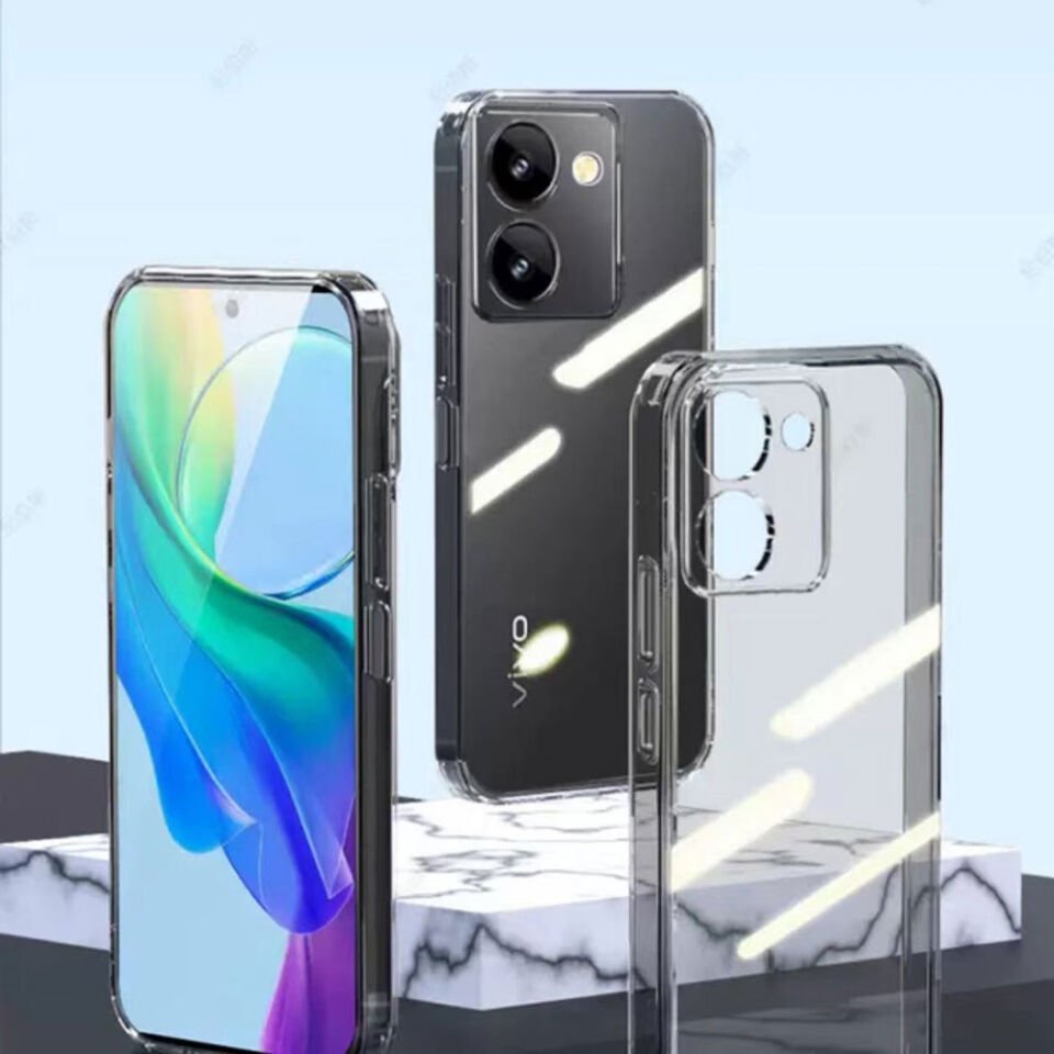 Vivo Y36 4G Şeffaf Kılıf Yumuşak İnce Tasarımlı Kapak (SÜPER) Renksiz
