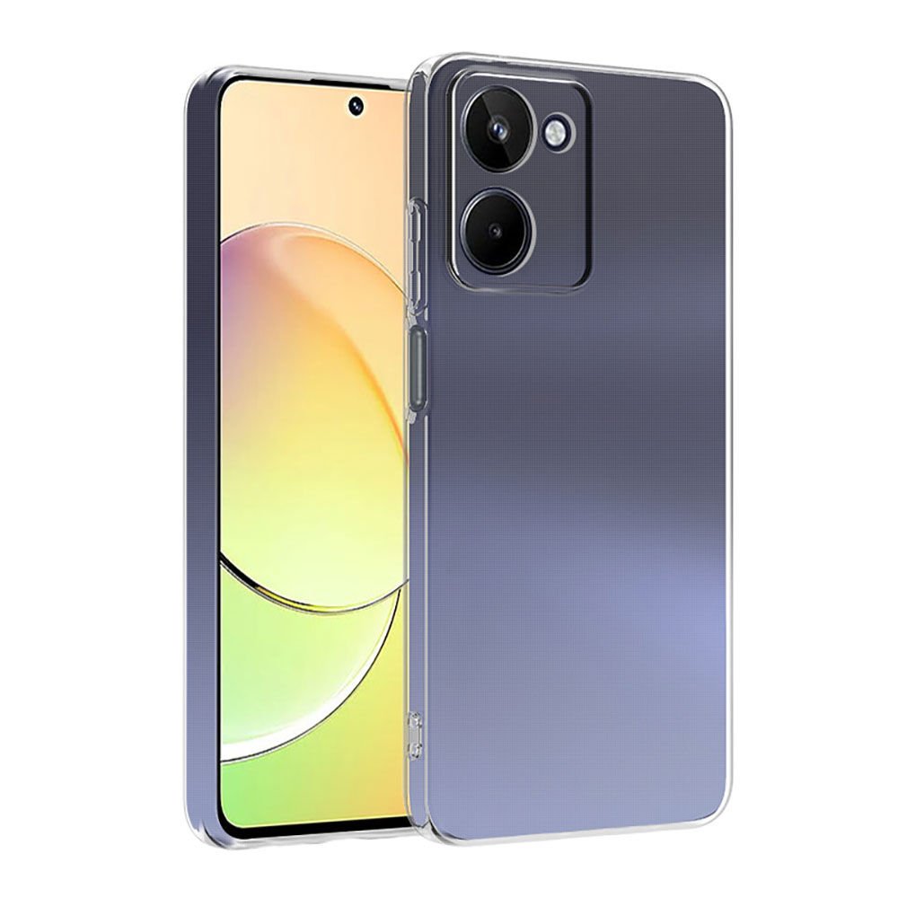 Vivo Y36 4G Şeffaf Kılıf Yumuşak İnce Tasarımlı Kapak (SÜPER) Renksiz