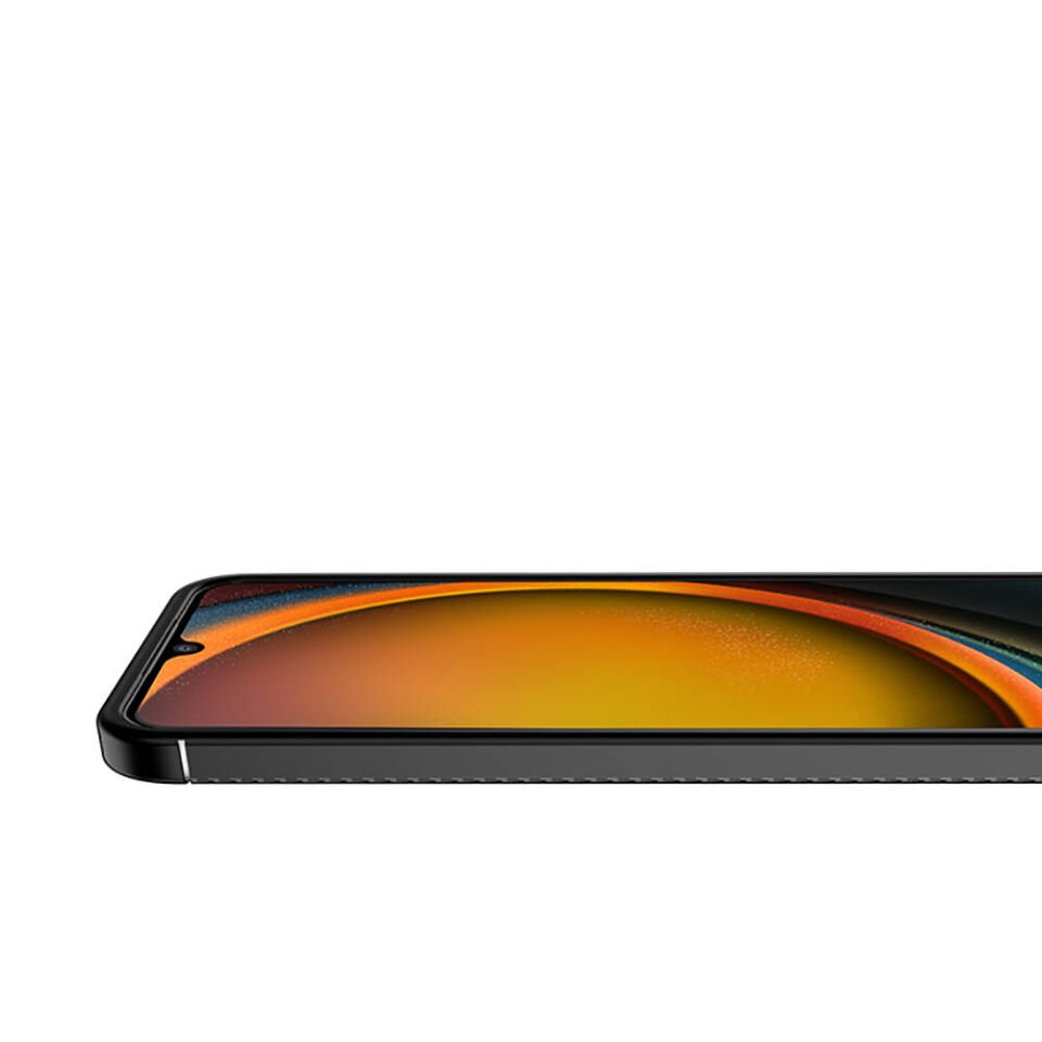 Samsung Galaxy Xcover7 Kılıf Kamera Çıkıntılı Karbon Fiber Dokulu Renk Atmaz Kapak (NEGRO) Siyah