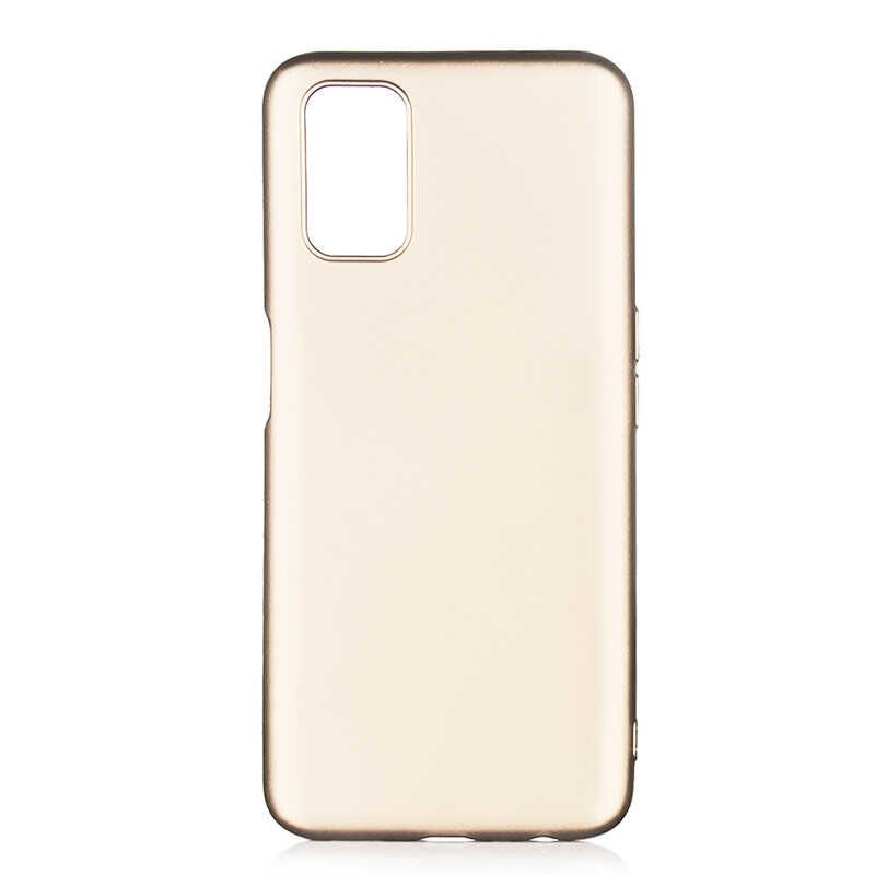 Oppo A92 Kılıf Yumuşak Dokulu Soft Esnek İnce Mat Renkli Silikon Kapak (PREMİER) Rose Gold