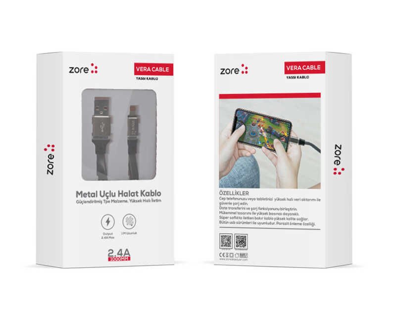 HEPTEKİLETİŞİM Lightning Vera Usb Kablo