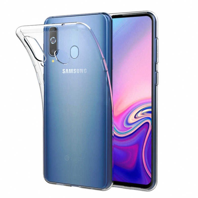 Samsung Galaxy M30 Şeffaf Kılıf Yumuşak İnce Tasarımlı Kapak (SÜPER) Renksiz