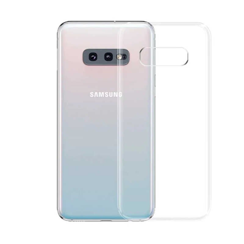Samsung Galaxy S10E Şeffaf Kılıf Yumuşak İnce Tasarımlı Kapak (SÜPER) Renksiz