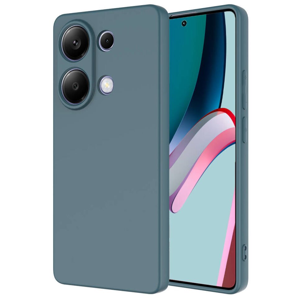 Xiaomi Redmi Note 13 4G Kılıf Kadife İç Yüzey Yumuşak Dokulu Kamera Korumalı Kapak (MARA) Koyu Yeşil
