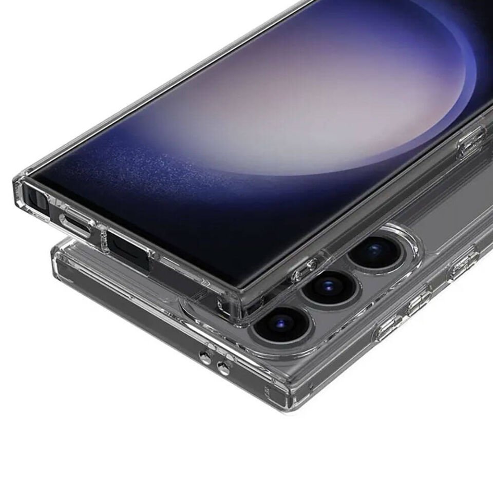 Samsung Galaxy S24 Ultra Kılıf Darbe Emici Kamera Korumalı Şeffaf Silikon Kapak (02-ANTİ) Renksiz