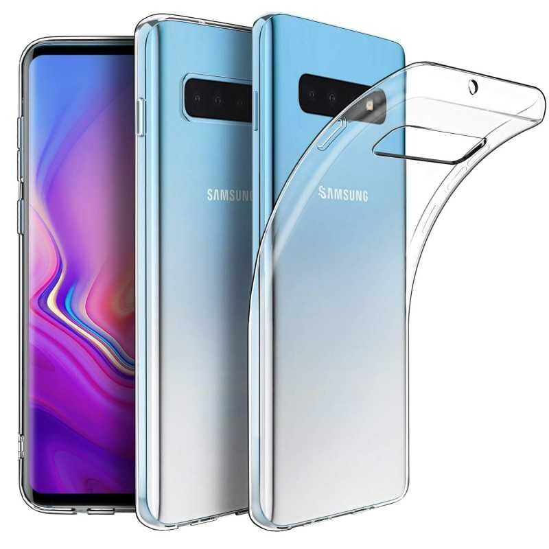 Samsung Galaxy S10 Plus Şeffaf Kılıf Yumuşak İnce Tasarımlı Kapak (SÜPER) Renksiz