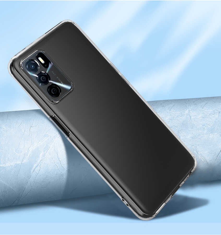 Oppo A16 Kılıf HEPTEKİLETİŞİM Kamera Korumalı Süper Silikon Kapak