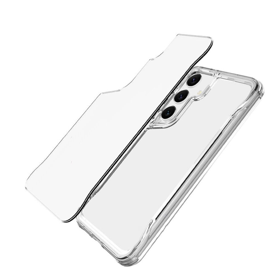 Samsung Galaxy S24 Kılıf Kamera Yükseltili Şeffaf Darbe Emici Ultra Koruma Sert Kapak (T-Max) Renksiz