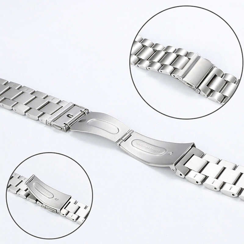 Huawei Watch Gt/gt2/gt2e/gt2 Pro/gt3/gt3 Pro/watch 3 / 3 Pro 46mm Metal Kordon Paslanmaz (KRD-04) Siyah