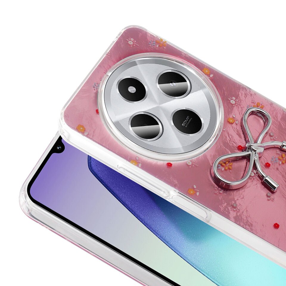 Xiaomi Redmi 14C 4G Kılıf Kamera Korumalı Figürlü Zore Ponti Silikon Kapak