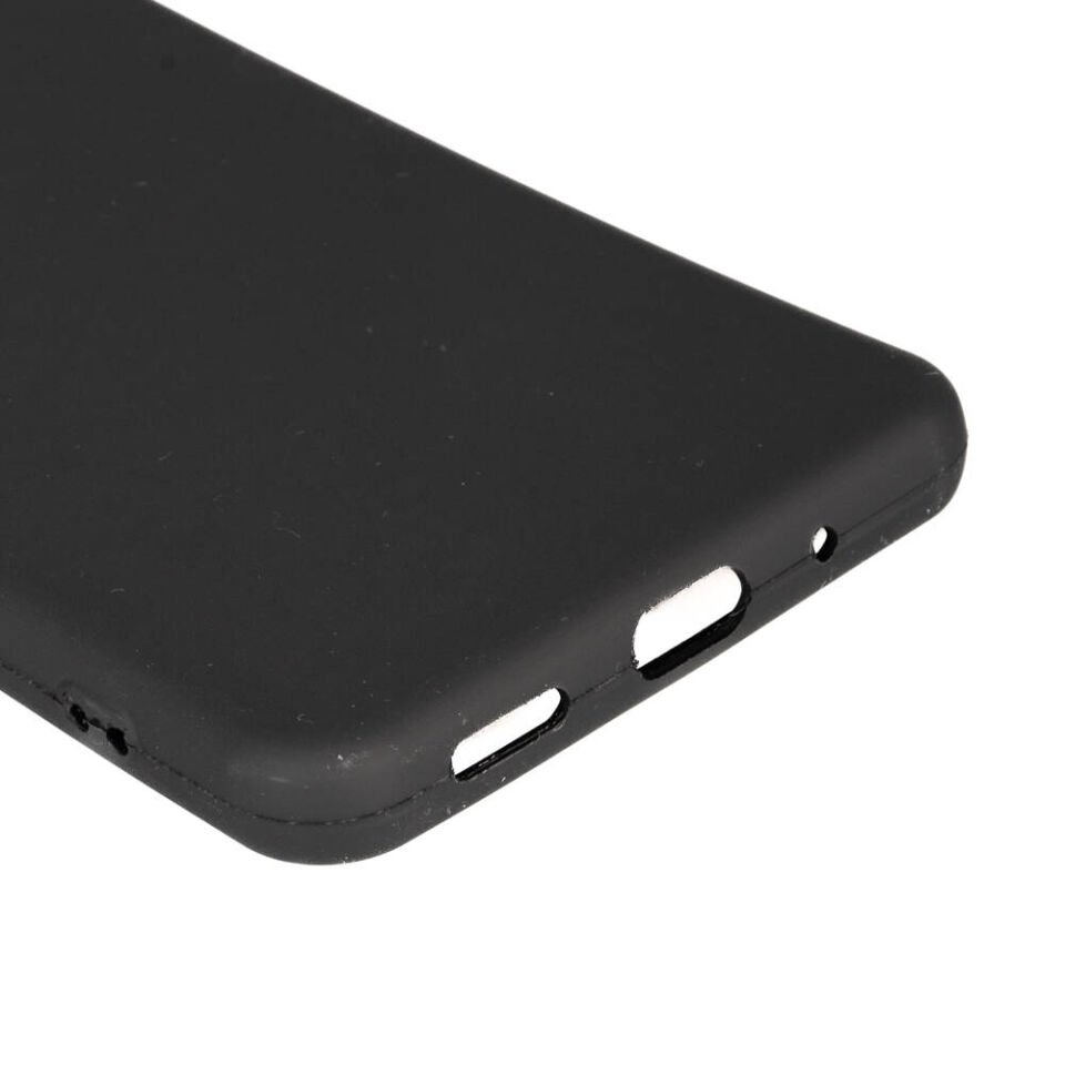 Samsung Galaxy M55 5G Kılıf Kamera Korumalı Esnek Renkli Silikon Kapak (Biye) Siyah