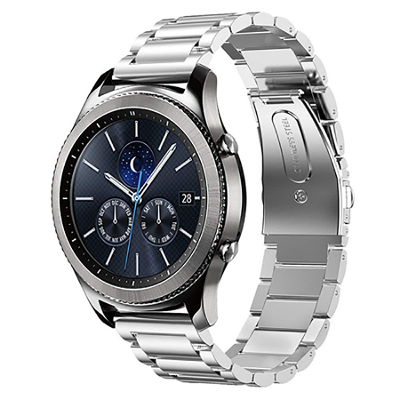 Huawei Watch Gt/gt2/gt2e/gt2 Pro/gt3/gt3 Pro/watch 3 / 3 Pro 46mm Metal Kordon Paslanmaz (KRD-04) Gümüş