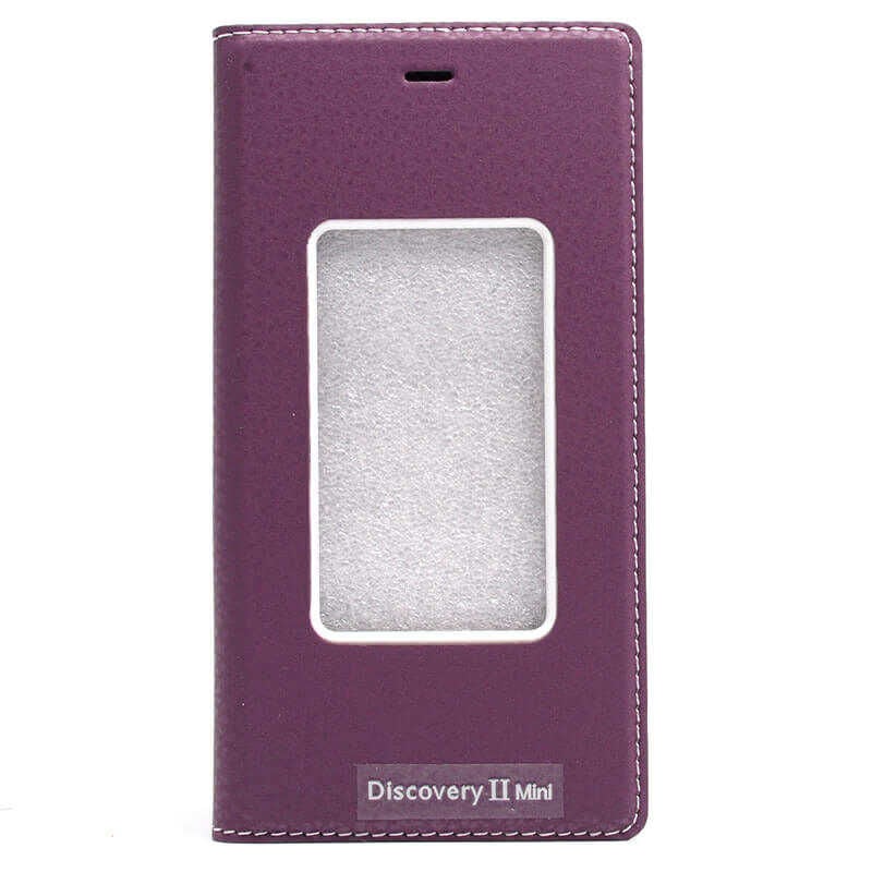 General Mobile Discovery 2 Mini Kapaklı Kılıf Mıknatıslı 360 Tam Korumalı (DOLCE) Mor