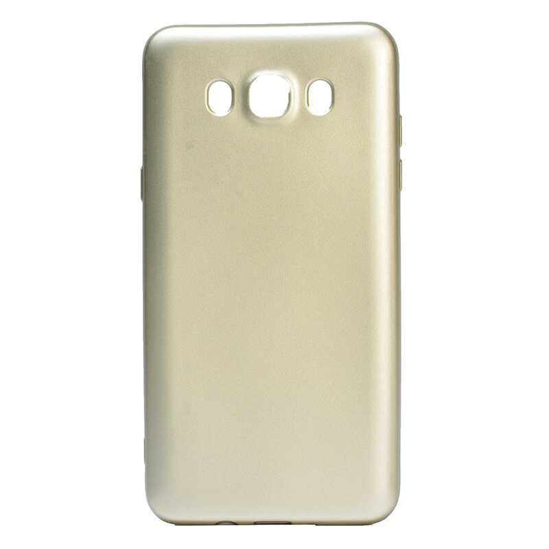 Samsung Galaxy J7 2016 Kılıf Yumuşak Dokulu Soft Esnek İnce Mat Renkli Silikon Kapak (PREMİER) Turuncu