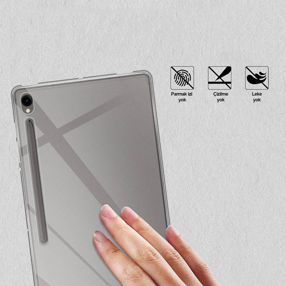 Samsung Galaxy Tab S9 Kılıf HEPTEKİLETİŞİM Tablet Süper Silikon Kapak