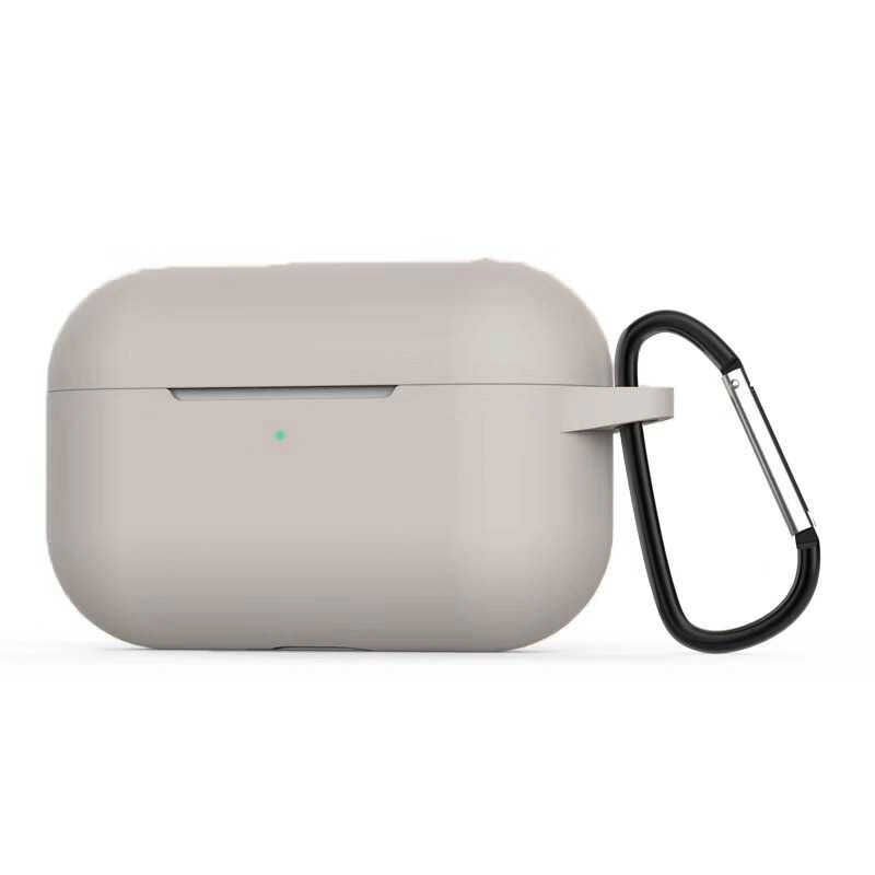 Apple Airpods Pro Kılıf Airbag Silikon Soft Mat Görünümlü Yüzey Gri