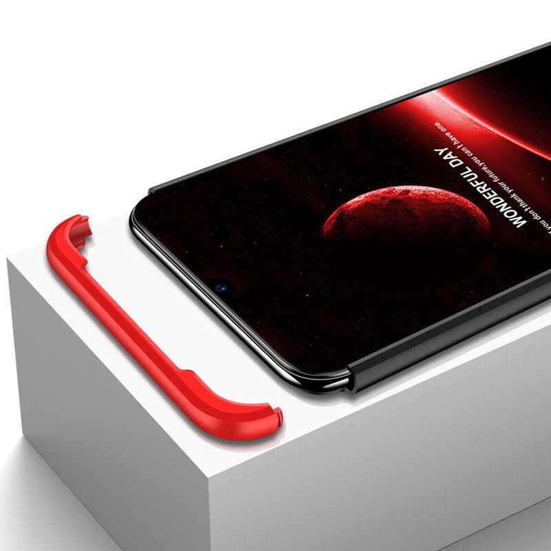 Huawei P Smart 2019 Kılıf 360 Tam Koruma Ön Ve Arka Sert Mika Kapak Orjinal Ays Gkk Kapak Gold