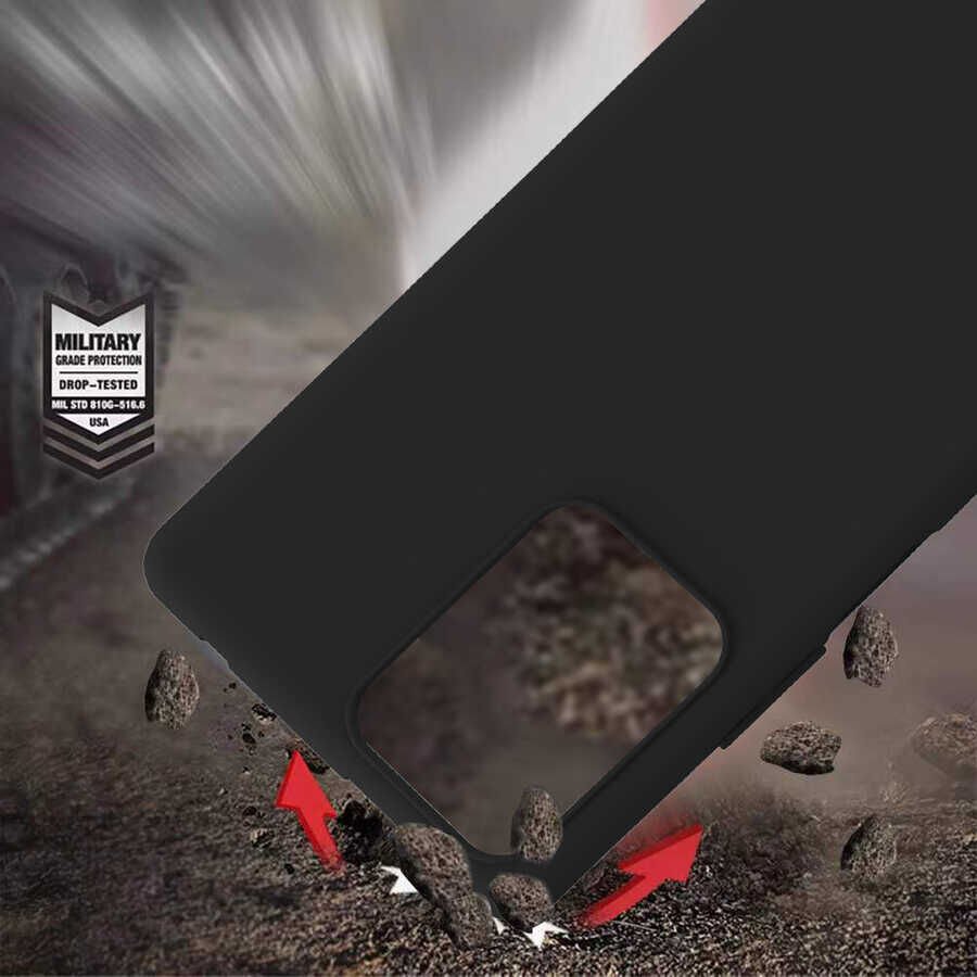 Xiaomi Mi 11T 5G Kılıf Kamera Korumalı Esnek Renkli Silikon Kapak (Biye) Lacivert