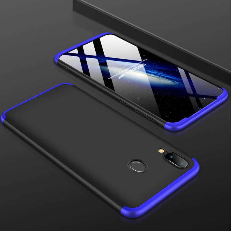 Huawei P Smart 2019 Kılıf 360 Tam Koruma Ön Ve Arka Sert Mika Kapak Orjinal Ays Gkk Kapak Rose Gold
