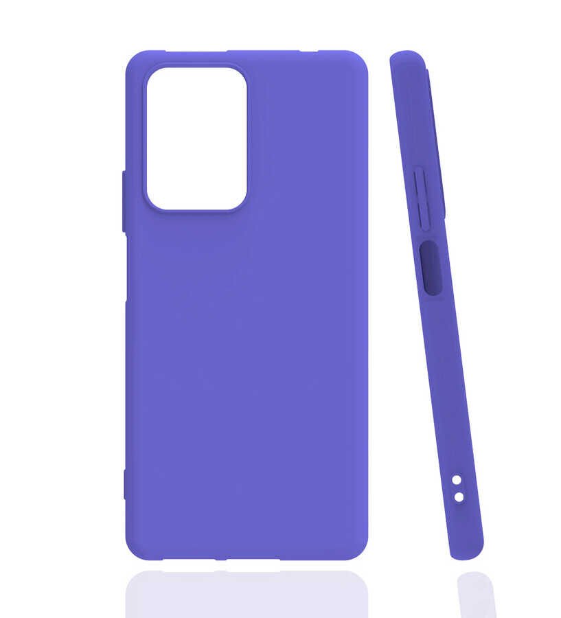 Xiaomi Mi 11T 5G Kılıf Kamera Korumalı Esnek Renkli Silikon Kapak (Biye) Mavi