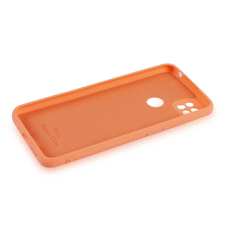 Xiaomi Redmi 9C Kadife İç Yüzey Yumuşak Dokulu Kamera Korumalı İnce Kapak (MARA) Pembe Açık