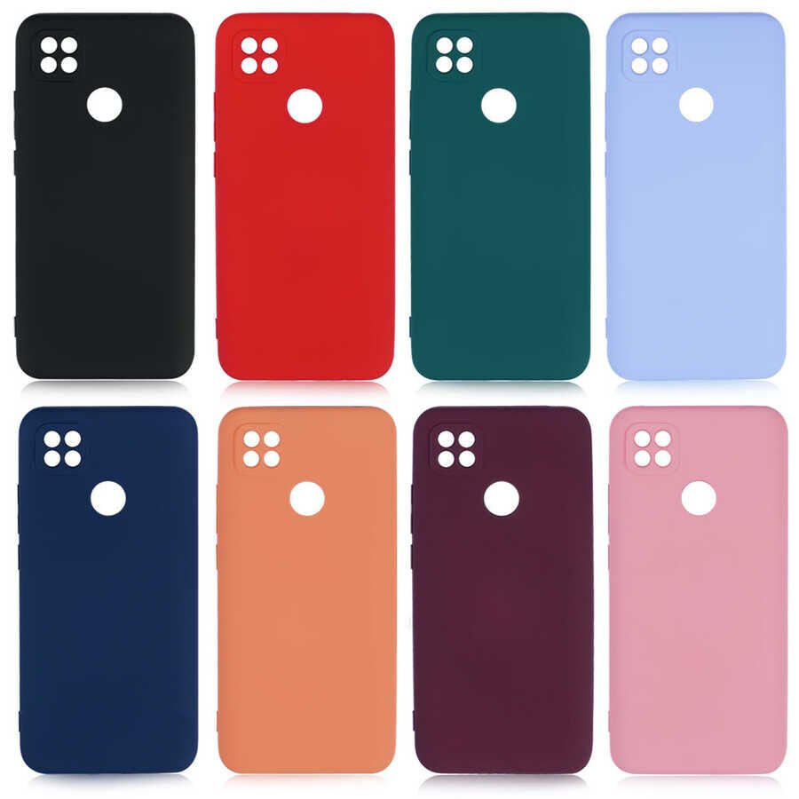 Xiaomi Redmi 9C Kadife İç Yüzey Yumuşak Dokulu Kamera Korumalı İnce Kapak (MARA) Koyu Mor