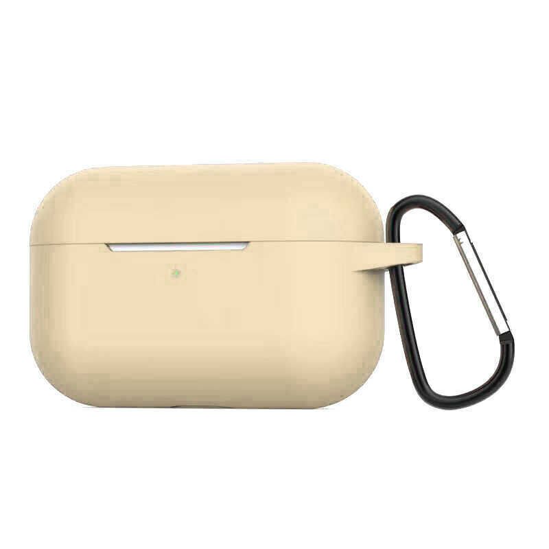 Apple Airpods Pro Kılıf Airbag Silikon Soft Mat Görünümlü Yüzey Gold