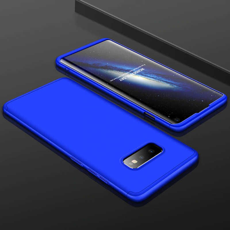 Samsung Galaxy S10E Kılıf 360 Tam Koruma Ön Ve Arka Sert Mika Kapak Orjinal Ays Gkk Kapak Kırmızı