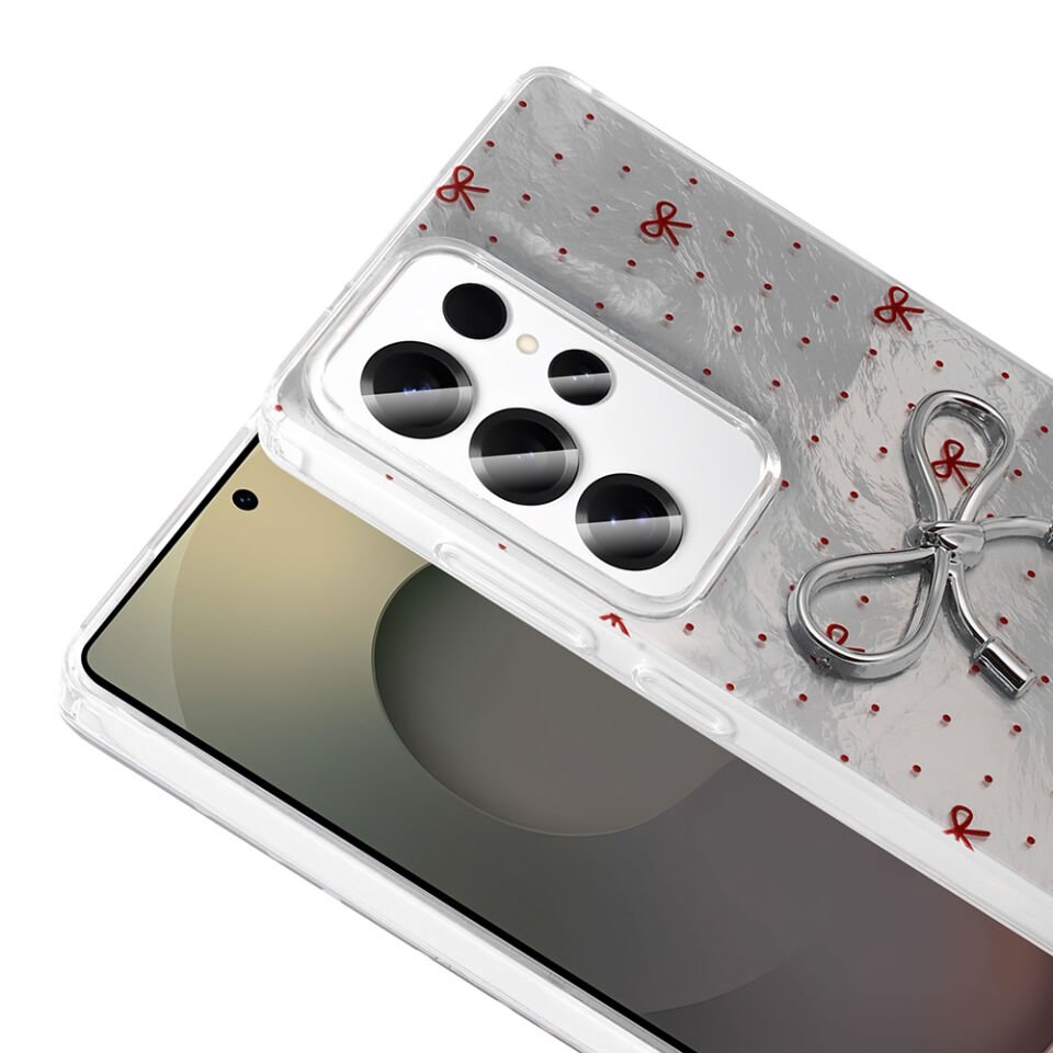 Galaxy S24 Ultra Kılıf Kamera Korumalı Figürlü Zore Ponti Silikon Kapak