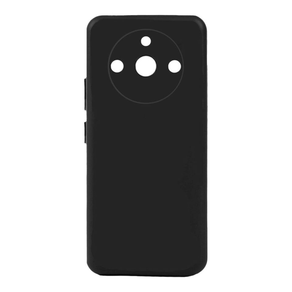 Realme 11 Pro Kılıf Kamera Korumalı Esnek Renkli Silikon Kapak (Biye) Siyah