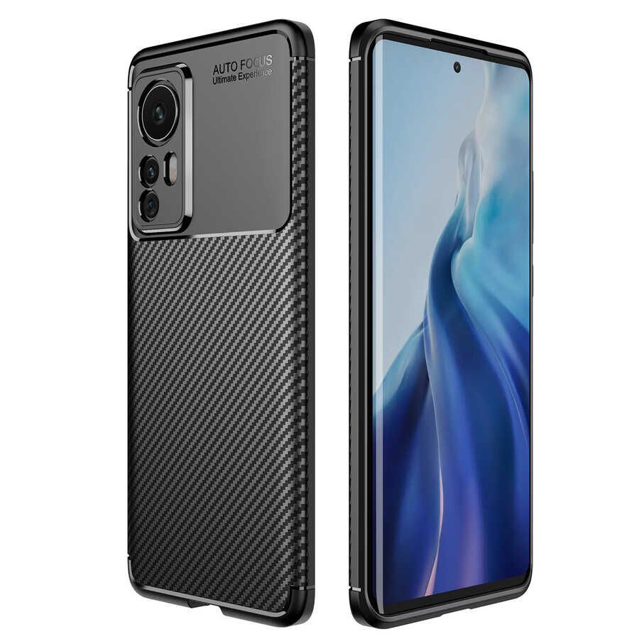 Xiaomi Mi 12 Pro Kılıf HEPTEKİLETİŞİM Negro Silikon Kapak