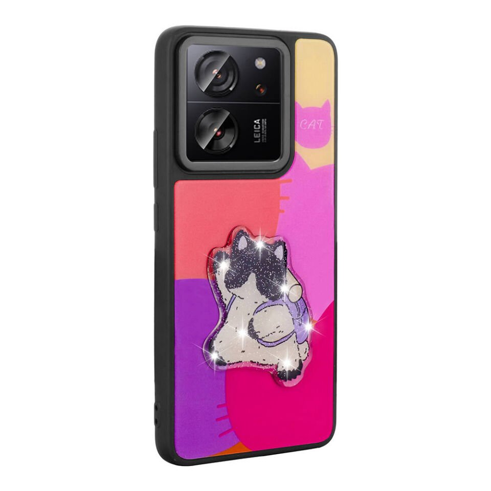 Xiaomi Mi 13T Pro Kılıf Parlayan Kabartmalı İkonik Figürlü HEPTEKİLETİŞİM Amas Silikon Kapak