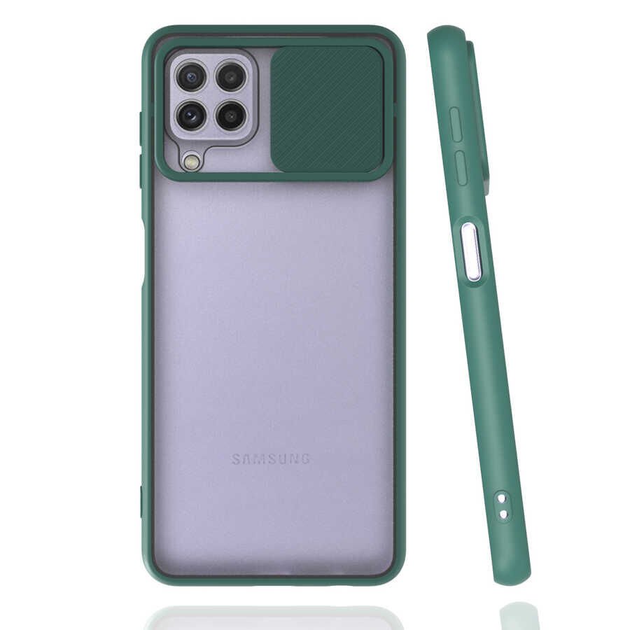 Samsung Galaxy M32 Kılıf HEPTEKİLETİŞİM Lensi Kapak