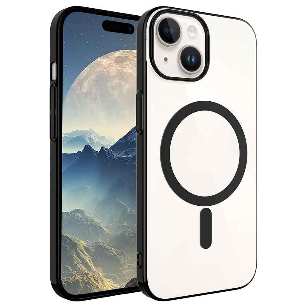 Apple iPhone 15 Kılıf HEPTEKİLETİŞİM Wireless Şarj Özellikli Pixel Magsafe Kapak
