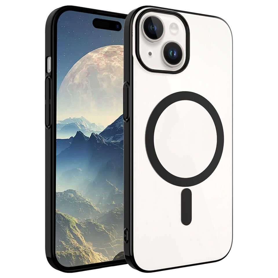 Apple iPhone 15 Kılıf HEPTEKİLETİŞİM Wireless Şarj Özellikli Pixel Magsafe Kapak