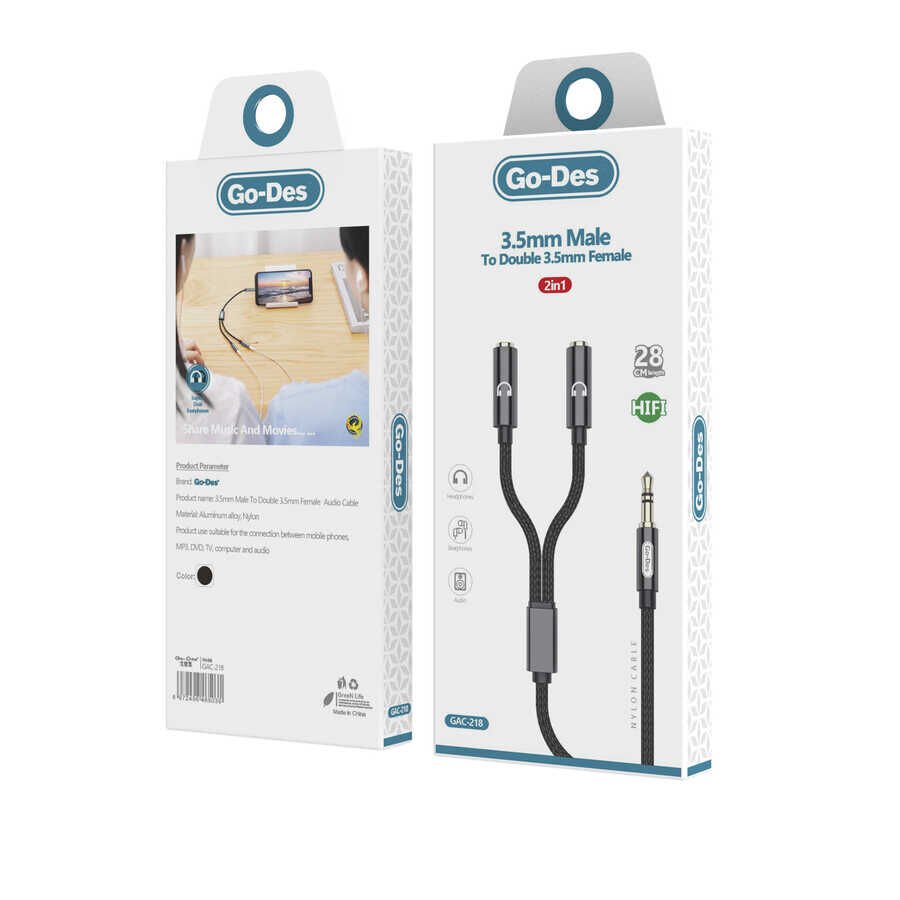 ​Go Des GAC-218 3.5mm Aux Çoğaltıcı