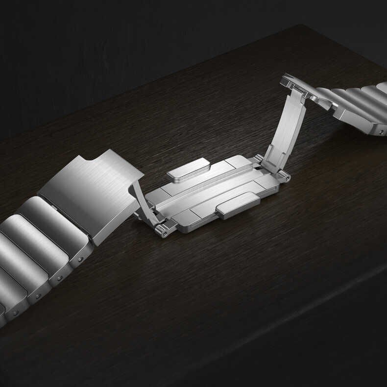 Huawei GT2 46mm (22mm) Metal Kordon Şık Tasarım (KRD-35) Gri