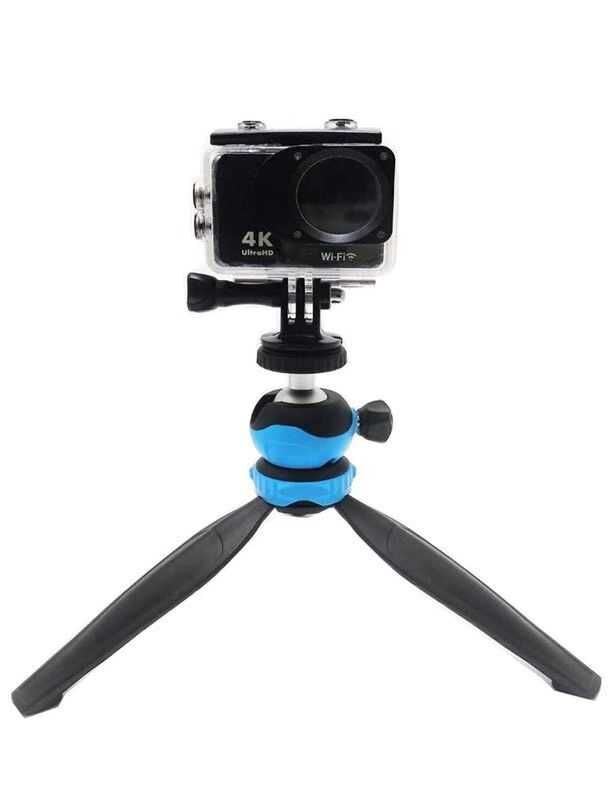 Tripod 360 Derece Çok Yönlü Kullanım 15.7cm Max Uzunluk (MT20) Mavi
