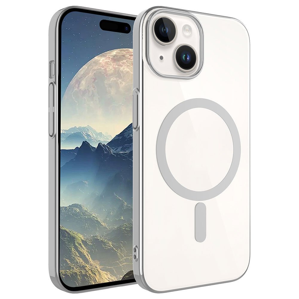 Apple iPhone 15 Plus Kılıf HEPTEKİLETİŞİM Wireless Şarj Özellikli Pixel Magsafe Kapak