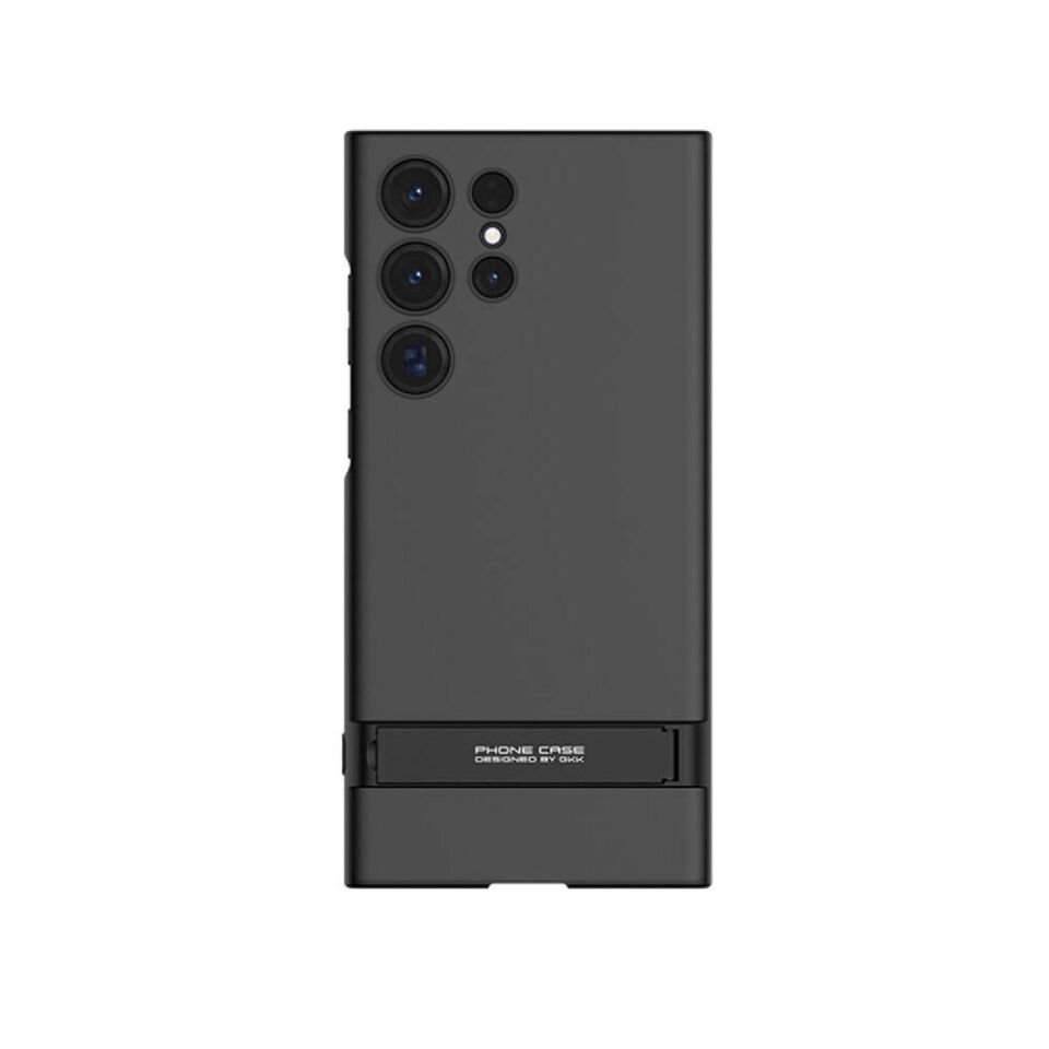 Samsung Galaxy S24 Ultra Kılıf Kamera Korumalı Mat Ultra İnce Yapılı Standlı Kapak (Z-S-AYS) Siyah