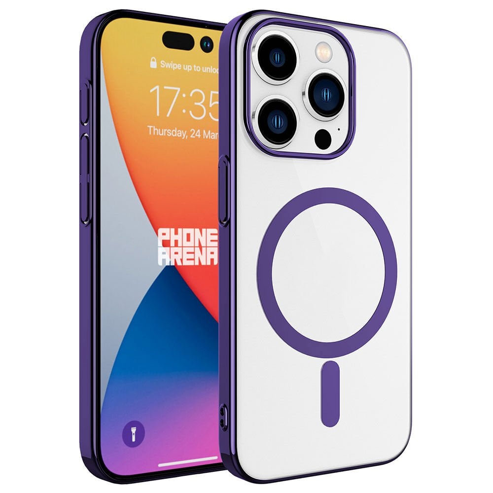 Apple iPhone 15 Pro Max Kılıf HEPTEKİLETİŞİM Wireless Şarj Özellikli Pixel Magsafe Kapak